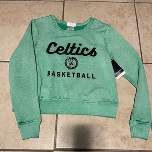 Boston Celtics Cropped Crewneck